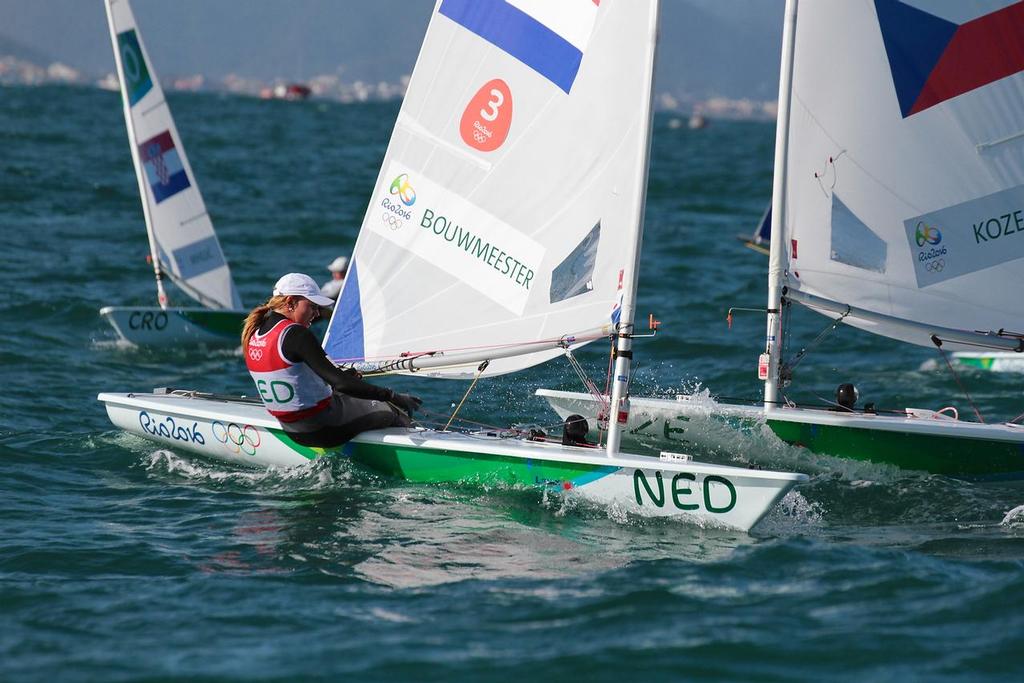Marie Boumeesster (NED) Laser Radial - Day 5, 2016 Olympic regatta © Richard Gladwell www.photosport.co.nz